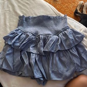Cute blue ruffle skirt